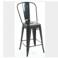 Wholesale cheap popular vintage bistro metal bar stool with high back